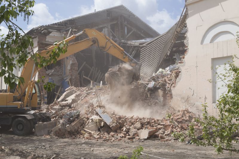 Demolition Professional Operating Machinery
