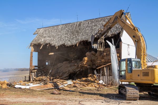 Barn Demolition in Huntington Station