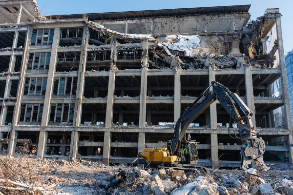 Commercial Building Demolition in Huntington Station