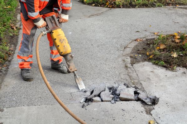Sidewalk Removal in Huntington Station