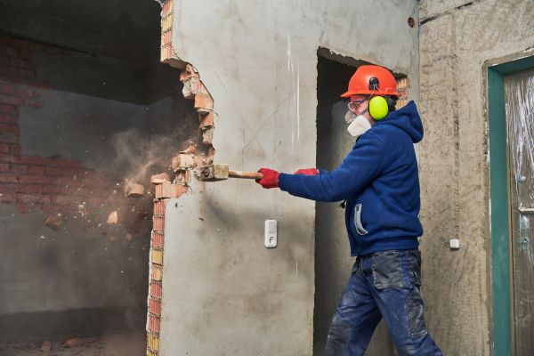 Concrete Wall Demolition in Huntington Station