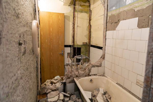 Shower Tile Demolition in Huntington Station
